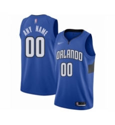 Men's Orlando Magic Customized Authentic Blue Finished Basketball Jersey - Statement Edition