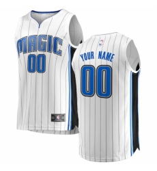 Men's Orlando Magic Fanatics Branded White Fast Break Custom Replica Jersey - Association Edition