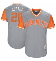 Men's Majestic San Francisco Giants #28 Buster Posey 