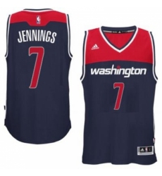adidas Washington Wizards #7 Brandon Jennings Navy Blue Swingman Alternate Jersey