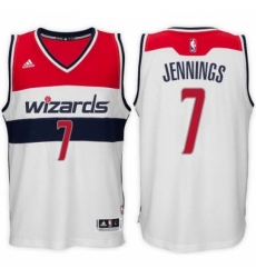 adidas Washington Wizards #7 Brandon Jennings White Swingman Home Jersey