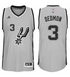 Men's San Antonio Spurs #3 Dewayne Dedmon adidas Gray Player Swingma Jersey