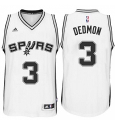 Men's San Antonio Spurs #3 Dewayne Dedmon adidas White Player Swingma Jersey
