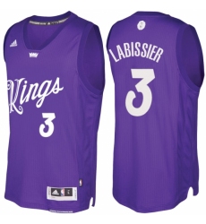 Men's Sacramento Kings #3 Skal Labissiere Purple 2016-2017 Christmas Day NBA Swingman Jersey