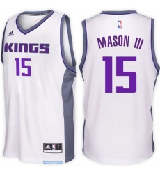 Sacramento Kings #15 Frank Mason III Home White New Swingman Stitched NBA Jersey
