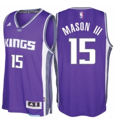 Sacramento Kings #15 Frank Mason III Road Purple New Swingman Stitched NBA Jersey