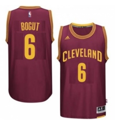 Men's Cleveland Cavaliers #6 Andrew Bogut adidas Burgundy Player Swingman Road Jersey