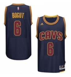 Men's Cleveland Cavaliers #6 Andrew Bogut adidas Navy Player Swingman CavFanatic Jersey