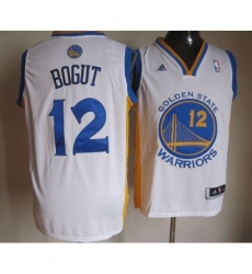 Warriors #12 Andrew Bogut White Stitched NBA Jersey