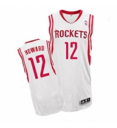 Revolution 30 Rockets #12 Dwight Howard White Home Stitched NBA Jersey