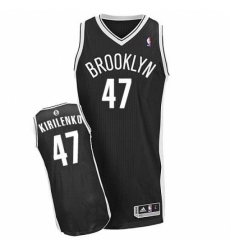 Revolution 30 Nets #47 Andrei Kirilenko Black Road Stitched NBA Jersey
