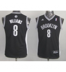 Nets #8 Deron Williams Black Stitched Youth NBA Jersey