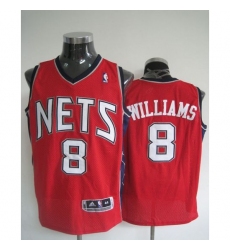 Revolution 30 Nets #8 Deron Williams Red Stitched NBA Jersey