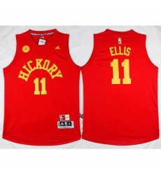 Pacers #11 Monta Ellis Red Hardwood Classics Stitched NBA Jersey