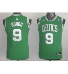 Celtics #9 Rajon Rondo Green Stitched Youth NBA Jersey