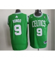 Celtics #9 Rajon Rondo Stitched Green White Number NBA Jersey