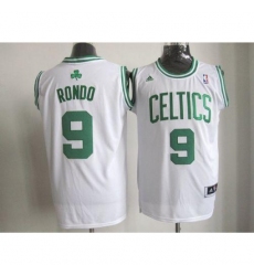 Celtics #9 Rajon Rondo Stitched White NBA Jersey