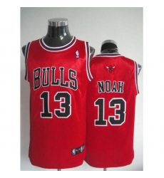 Bulls #13 Joakim Noah Stitched Red NBA Jersey