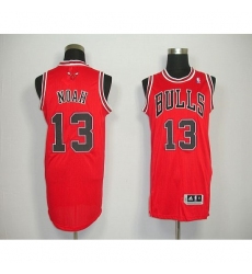 Revolution 30 Bulls #13 Joakim Noah Red Stitched NBA Jersey