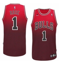Bulls #1 Derrick Rose Red Resonate Fashion Swingman Stitched NBA Jersey