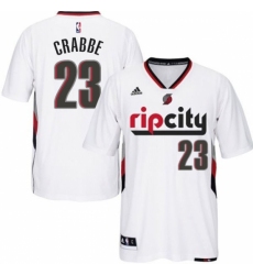 Portland Trail Blazers #23 Allen Crabbe Swingman Rip City Pride White Short Sleeve Jersey