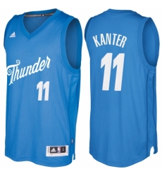 Men's Oklahoma City Thunder #11 Enes Kanter Blue 2016-2017 Christmas Day NBA Swingman Jersey