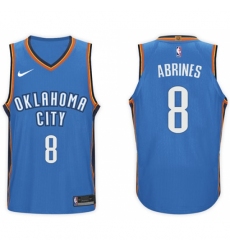 Nike NBA Oklahoma City Thunder #8 Alex Abrines Jersey 2017-18 New Season Blue Jersey