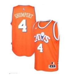 adidas Cleveland Cavaliers #4 Iman Shumpert Orange Hardwood Classics Swingman Jersey