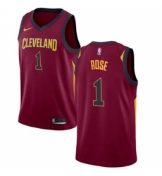 Men's Nike Cleveland Cavaliers #1 Derrick Rose Red Stitched NBA Swingman Jersey
