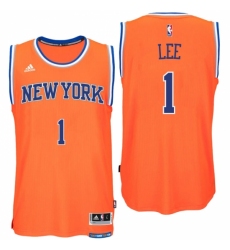 New York Knicks #1 Courtney Lee Alternate Orange New Swingman Jersey