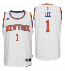 New York Knicks #1 Courtney Lee Home White New Swingman Jersey