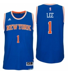 New York Knicks #1 Courtney Lee Road Blue New Swingman Jersey