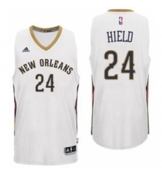 New Orleans Pelicans #24 Buddy Heild Home White New Swingman Jersey