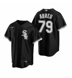 Men's Nike Chicago White Sox #79 Jose Abreu Black Alternate Stitched Baseball Jersey
