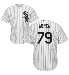 Youth Majestic Chicago White Sox #79 Jose Abreu Replica White Home Cool Base MLB Jersey