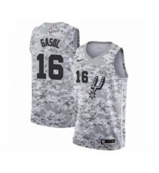 Women's San Antonio Spurs #16 Pau Gasol White Swingman Jersey - Earned Edition