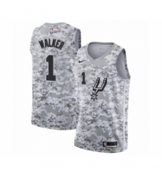 Men's San Antonio Spurs #1 Lonnie Walker White Swingman Jersey - Earned Edition