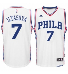 Men's Philadelphia 76ers #7 Ersan Ilyasova adidas White Swingman Home Jersey