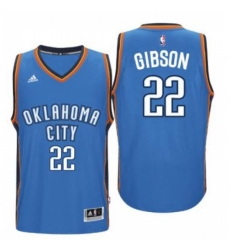 Men's Oklahoma City Thunder #22 Taj Gibson adidas Light Blue Player Swingman Jersey