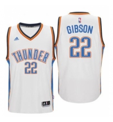 Men's Oklahoma City Thunder #22 Taj Gibson adidas White Player Swingman Jersey