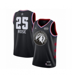 Men's Minnesota Timberwolves #25 Derrick Rose Swingman Black 2019 All-Star Game Basketball Jersey