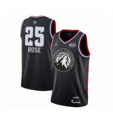 Youth Minnesota Timberwolves #25 Derrick Rose Swingman Black 2019 All-Star Game Basketball Jersey