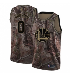 Men's Nike Golden State Warriors #0 DeMarcus Cousins Camo NBA Swingman Realtree Collection Jersey