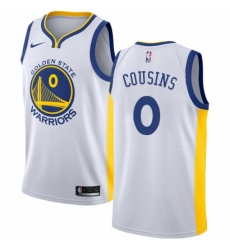 Men's Nike Golden State Warriors #0 DeMarcus Cousins White NBA Swingman Association Edition Jersey