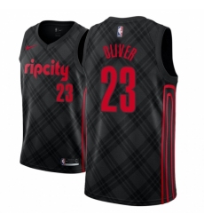 Men NBA 2018-19 Portland Trail Blazers #23 Cameron Oliver City Edition Black Jersey