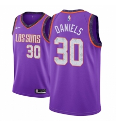 Men NBA 2018-19 Phoenix Suns #30 Troy Daniels City Edition Purple Jersey