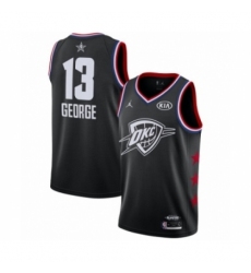Men's Jordan Oklahoma City Thunder #13 Paul George Swingman Black 2019 All-Star Game Basketball Jersey
