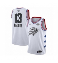 Women's Jordan Oklahoma City Thunder #13 Paul George Swingman White 2019 All-Star Game Basketball Jersey