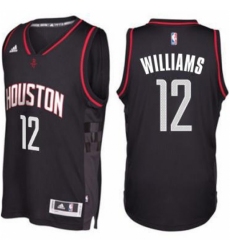 Men's Houston Rockets #12 Lou Williams adidas Black Swingman Space City Jersey
