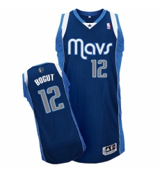 Men's Adidas Dallas Mavericks #12 Andrew Bogut Navy Blue Alternate NBA Jersey